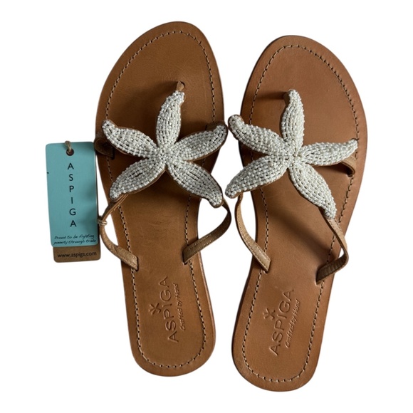 Aspiga sandal crafted by hand made in India , size 38 - Picture 2 of 6